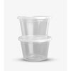Pote Liso Pet con Tapa Transparente De Gaune 16oz