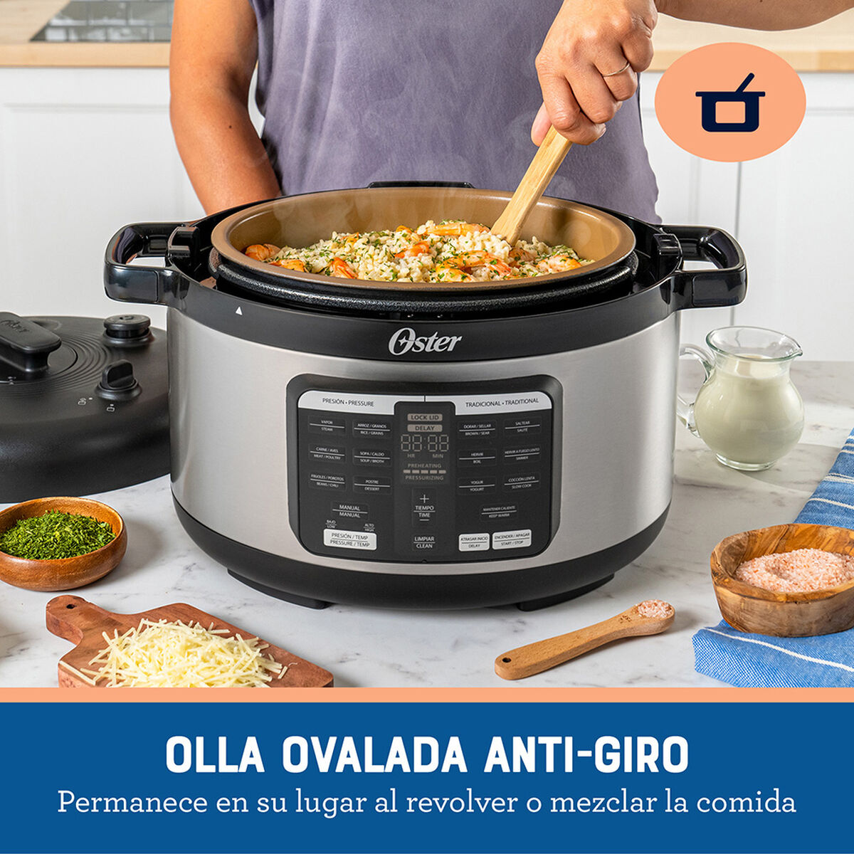 Multi-Olla Rápida Oster CKSTPCECOV57 5,7 lts.