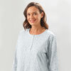 Camisa de Dormir de Algodón Mujer Flores