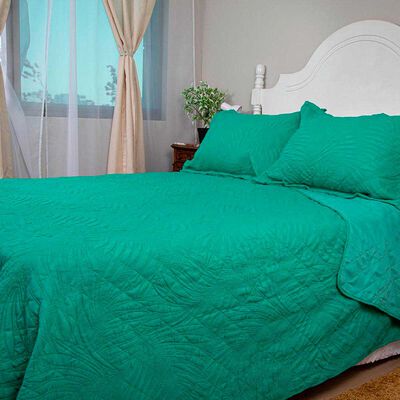 Quilt Doral 2 Plazas Turquesa Bubbly