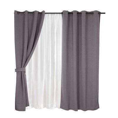 Cortinas Mashini Valdivi 140 x 220 cm Taupe