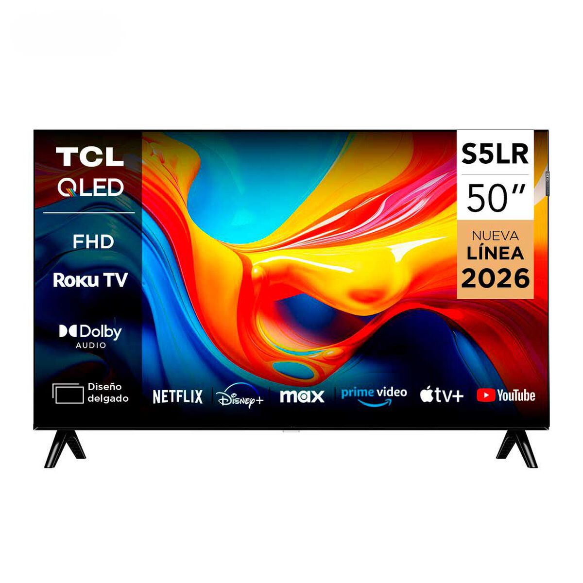 Smart TV QLED 50" TCL FHD Roku TV 50S5LR