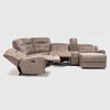 Seccional Derecho Reclinable Daniels Moderno 5 Cuerpos Caf&eacute; Grand