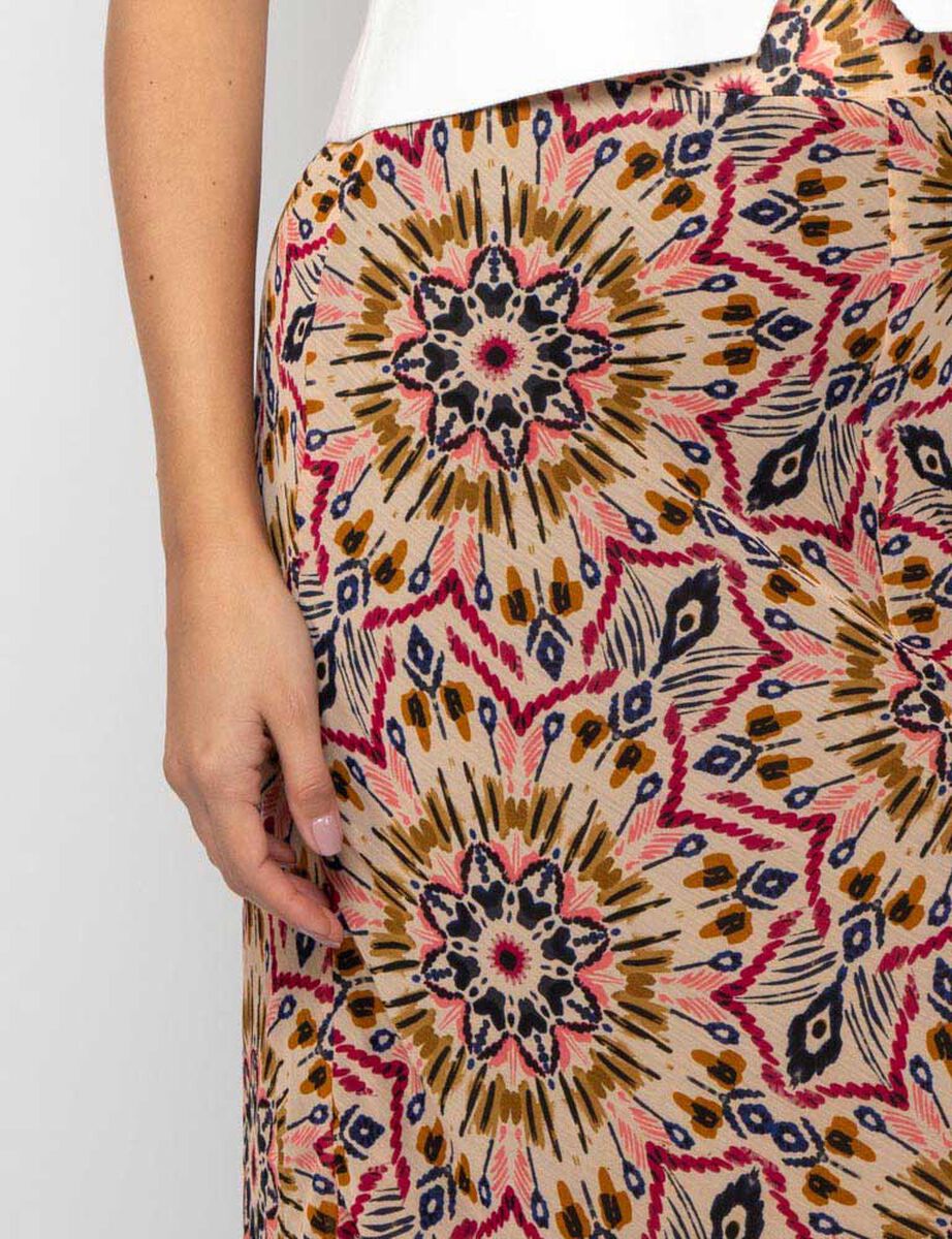 Falda Maxi Estampada Mujer Alma