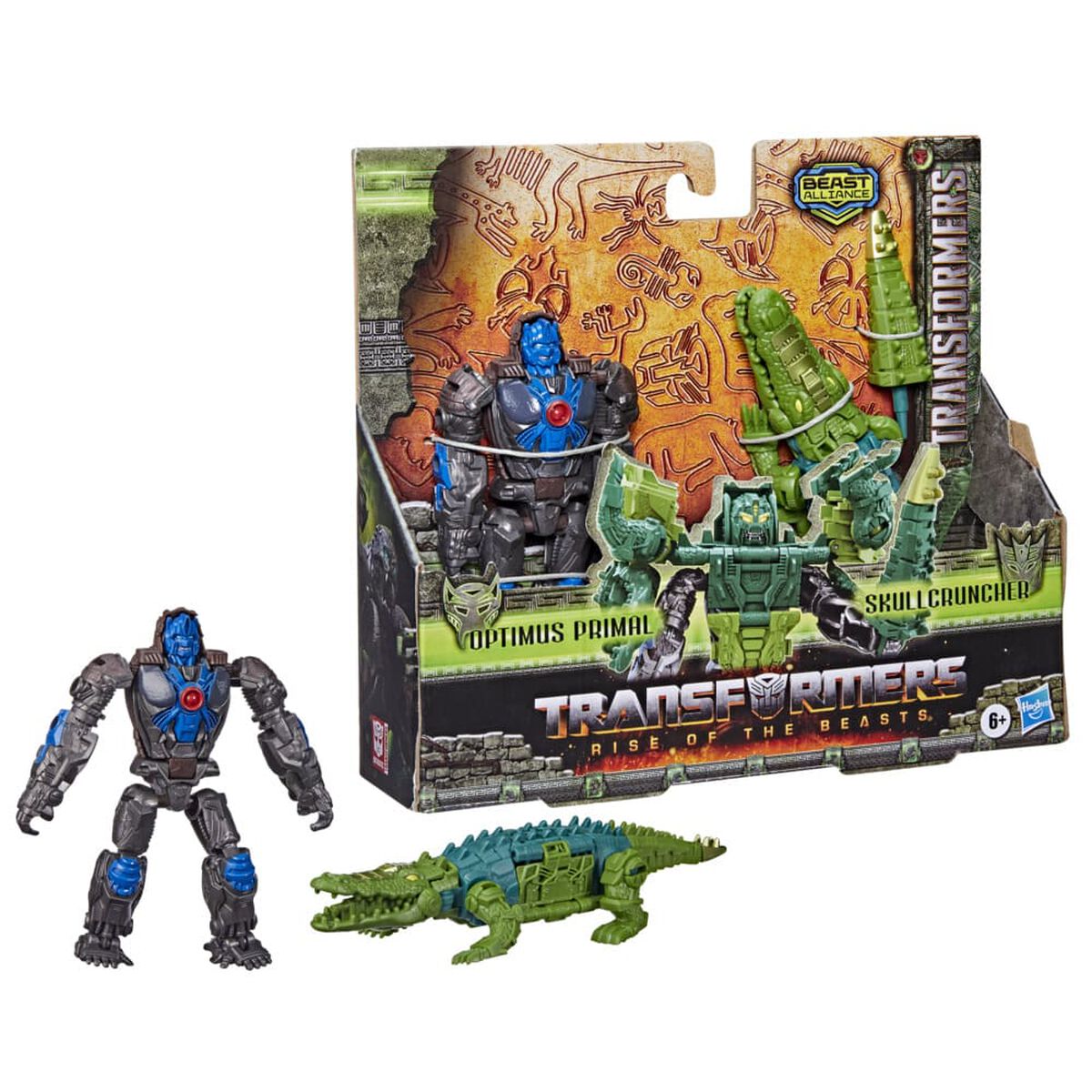 Figura de Acción Transformers Beast Combiners Optimus Primal y Skullcruncher