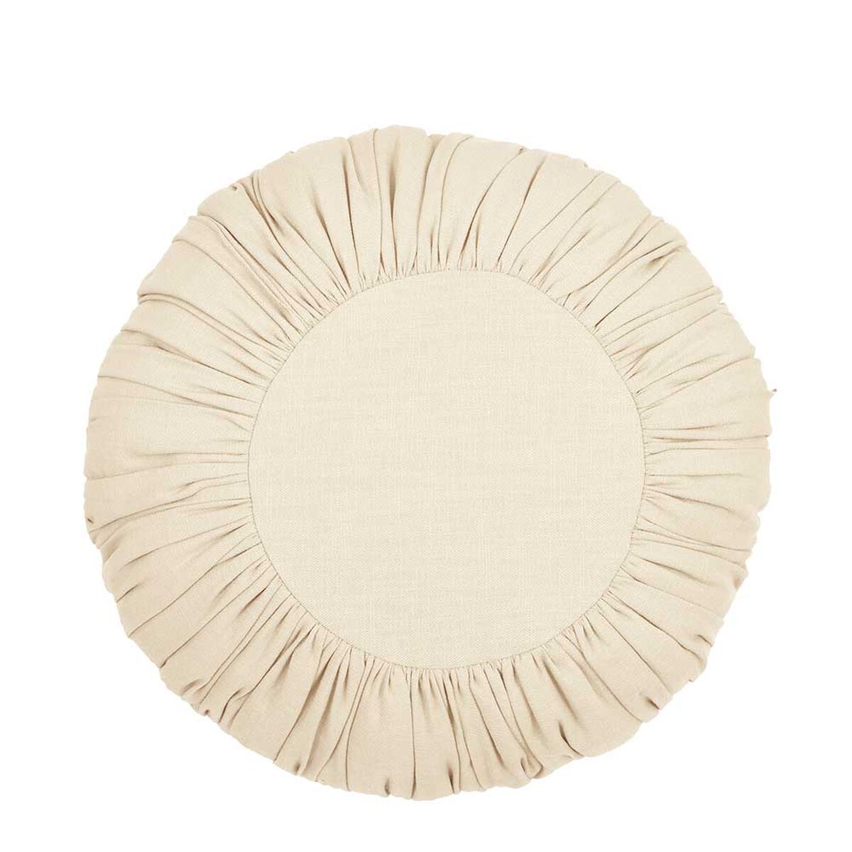 Cojín Arrugas Poliéster Sohome by Fabrics Crudo 40 cm