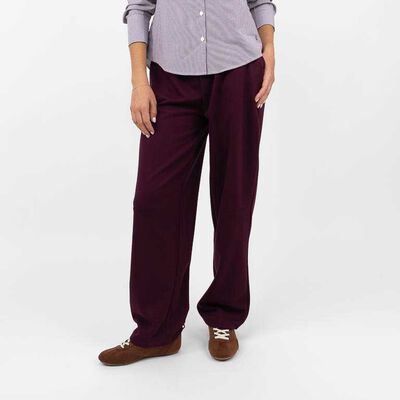 Pantalón Mujer Zibel Burdeo, Gris-Mel, Negro