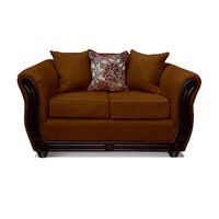 Sofá Elegant Detail Girona 2 Cuerpos Tela Café