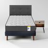 Cama Europea Drimkip 1,5 Plazas Juvenil + Respaldo Royal + Velador Rock