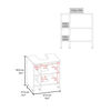 Mueble para Lavamanos Tuhome Basic 1 Puerta Avellana