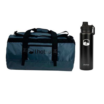 Pack Bolso Impermeable 30LT Navy + Botella Coihue Lhotse