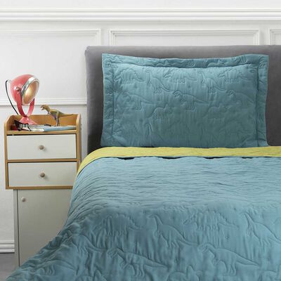 Cubrecama Bicolor Casanova Kids 1,5 Plazas Dinosaurio