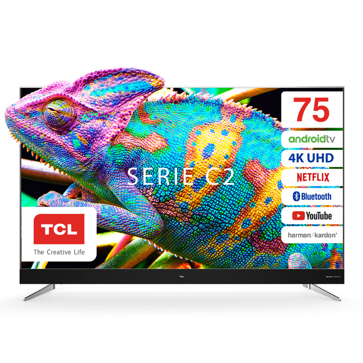 LED 75" TCL 75C2US Android Smart TV 4K UHD