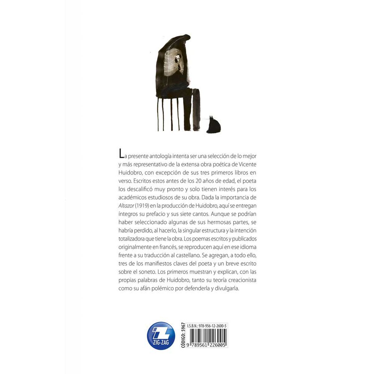 Libro Antología y otros Poemas Vicente Huidobro Zig-Zag