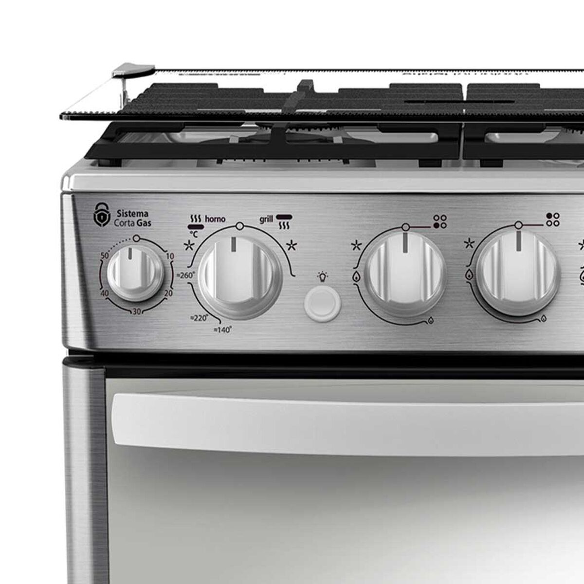 Cocina a Gas Mabe CMC5560FX1 4 Quemadores