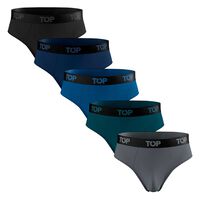 Pack 5 Slip Algodón Hombre Top Color-10