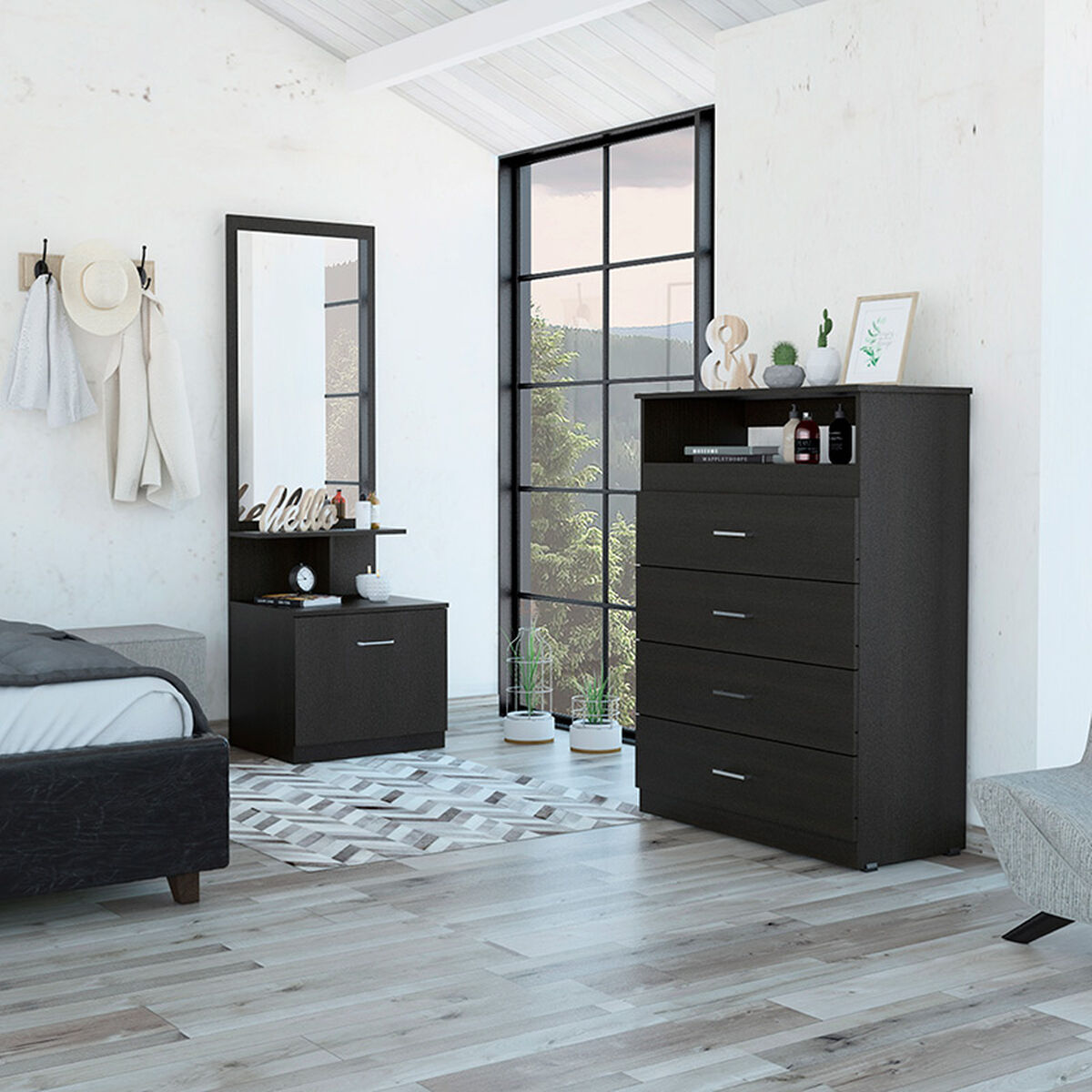 Cómoda + Velador Multifuncional TuHome Z-54R Dreams 11