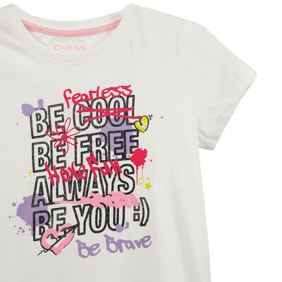 Imagen 2 del producto Polera sin Mangas Niña Chess Blanco, Fucsia, Lila, Menta