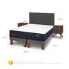 Cama Europea CIC Base Dividida 2 Plazas Premium + Respaldo + Veladores