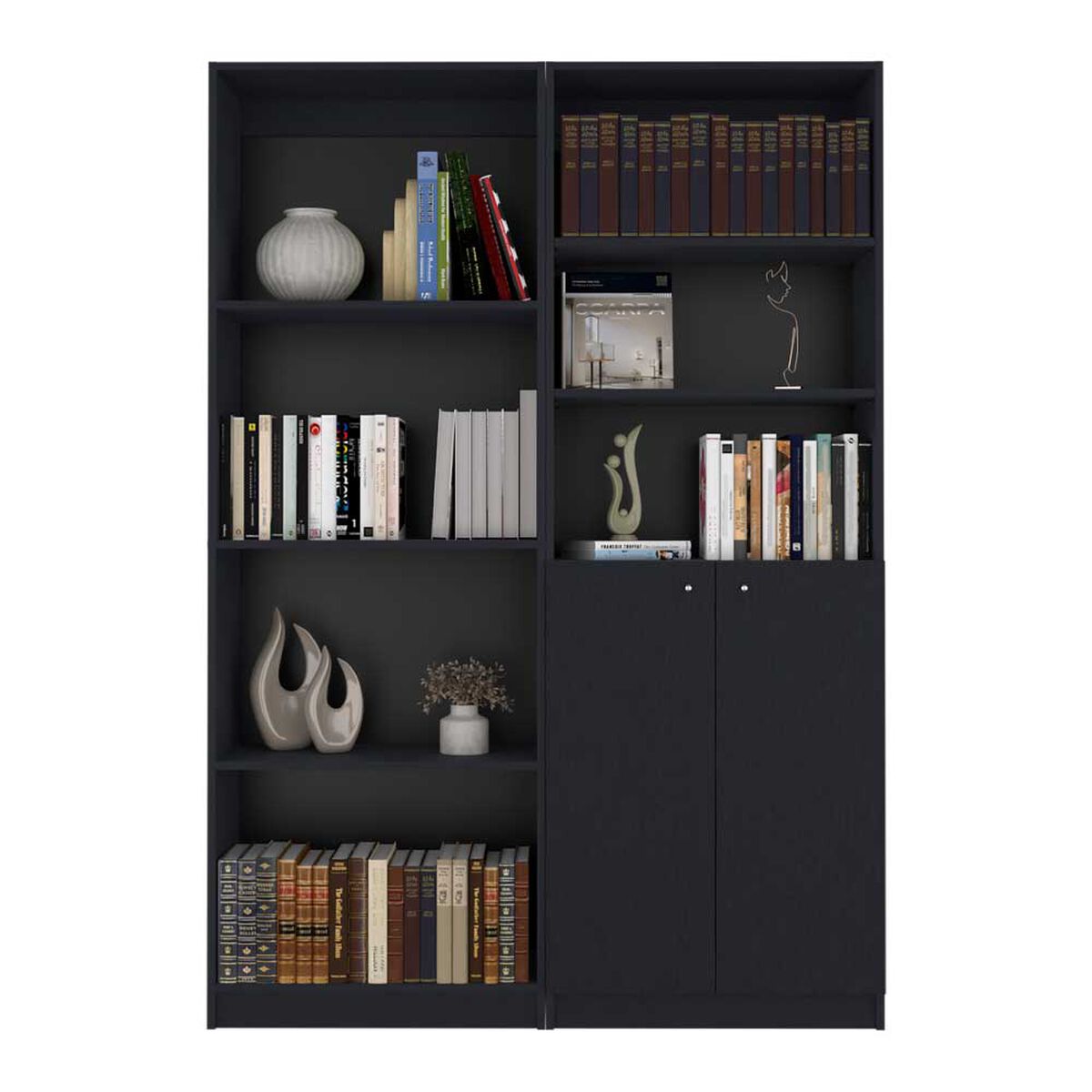 Estante + Estante 2 Puertas TuHome Home Wengue
