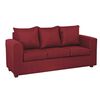 Juego de Living Innovamuebles Marco Sofá 3 Cuerpos + 2 Pouf Burdeo