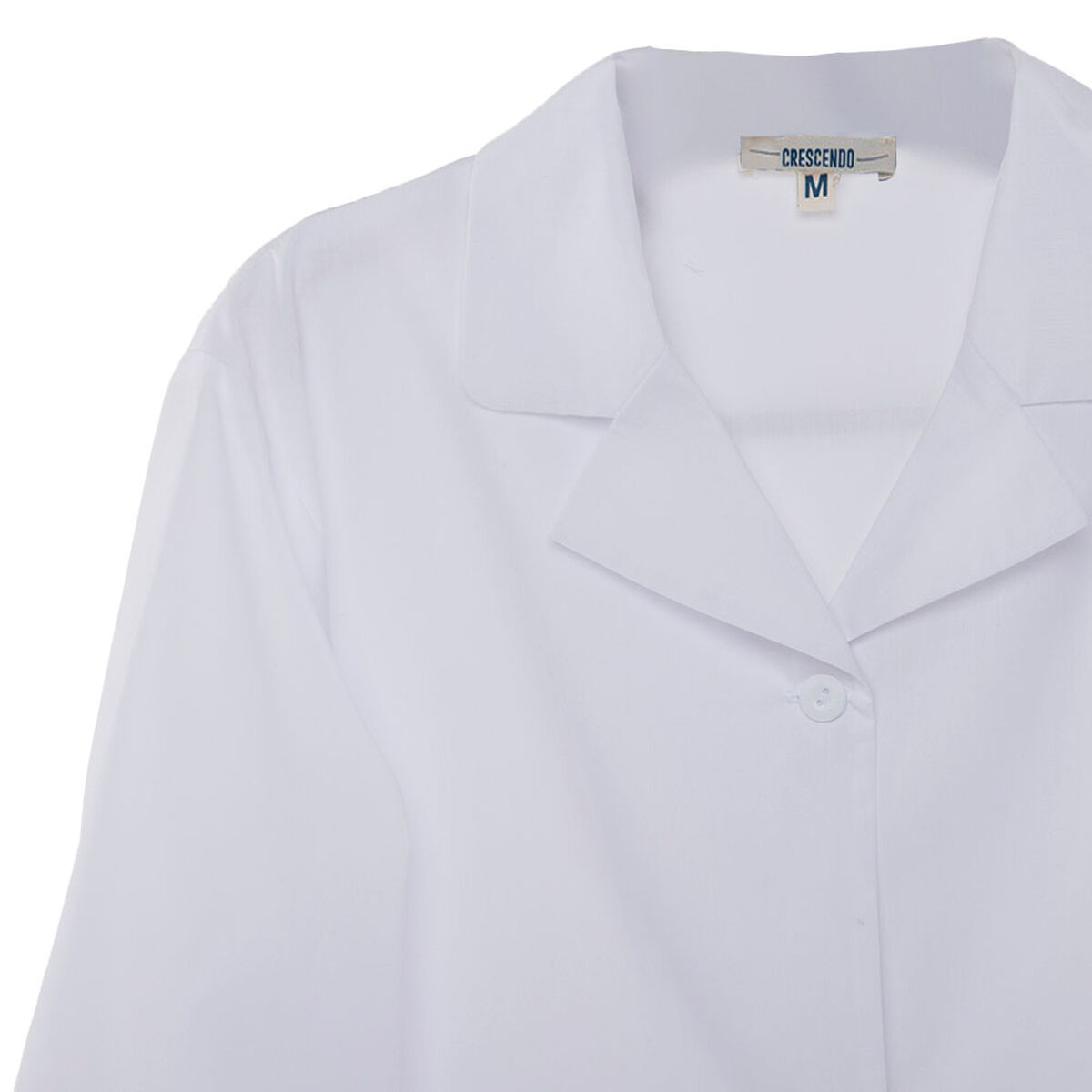 Cotona Escolar Blanca Niño Talla 16 a XL Crescendo