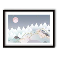 Cuadro Decorativo Retela Acuarela Mountains 70 x 50 cm