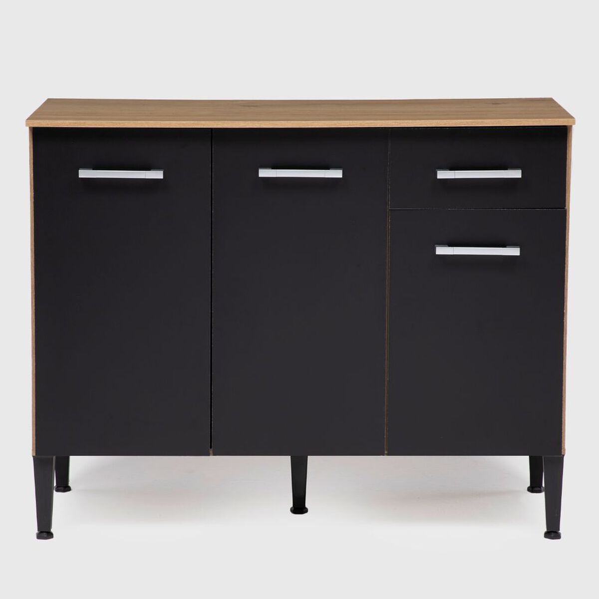Mueble de Cocina Roca Arizona 1 Cajón 9 Puertas Negro
