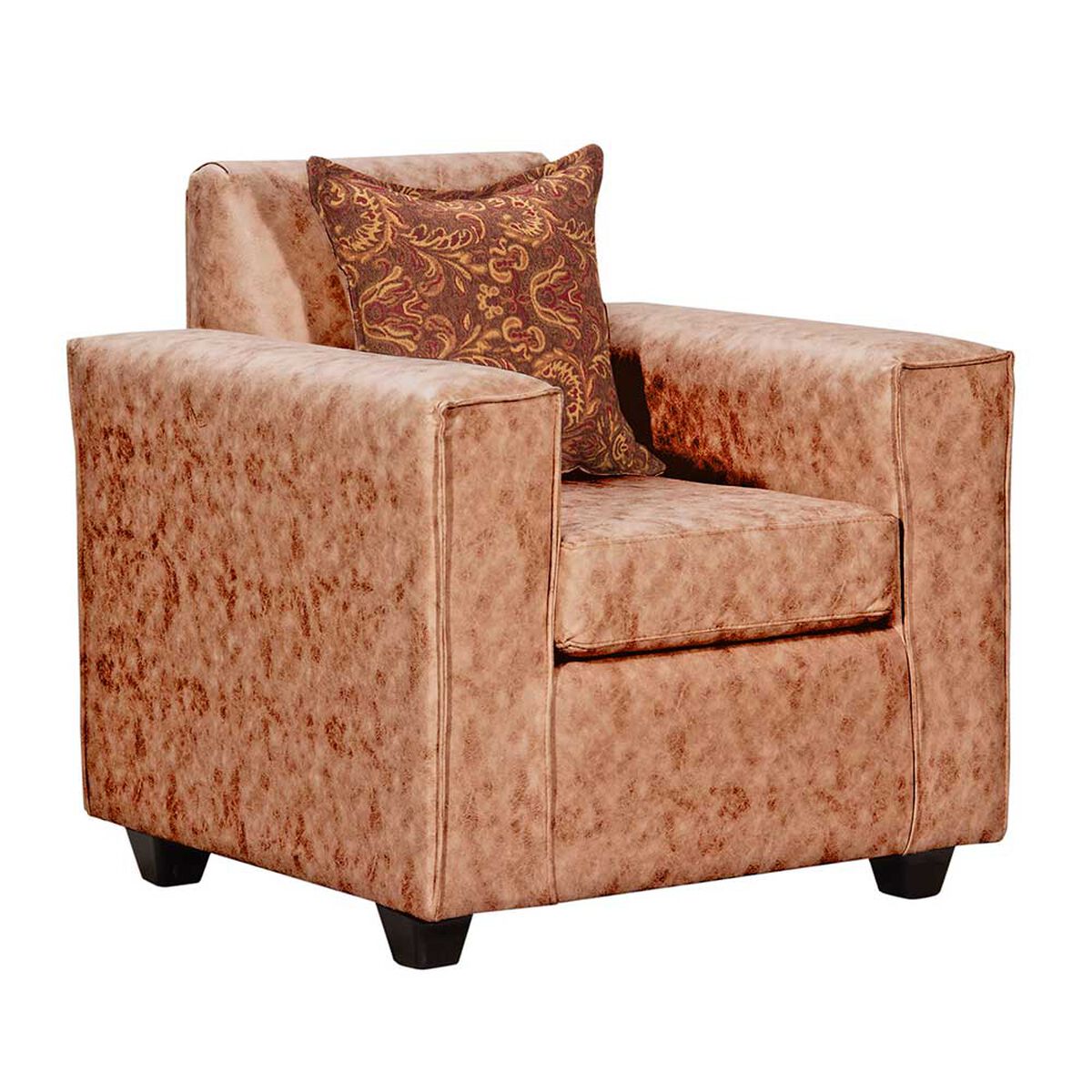 Juego de Living Black Factory Ezeiza Sof&aacute; 2 Cuerpos + Dos Sillones 1 Cuerpo Terracota