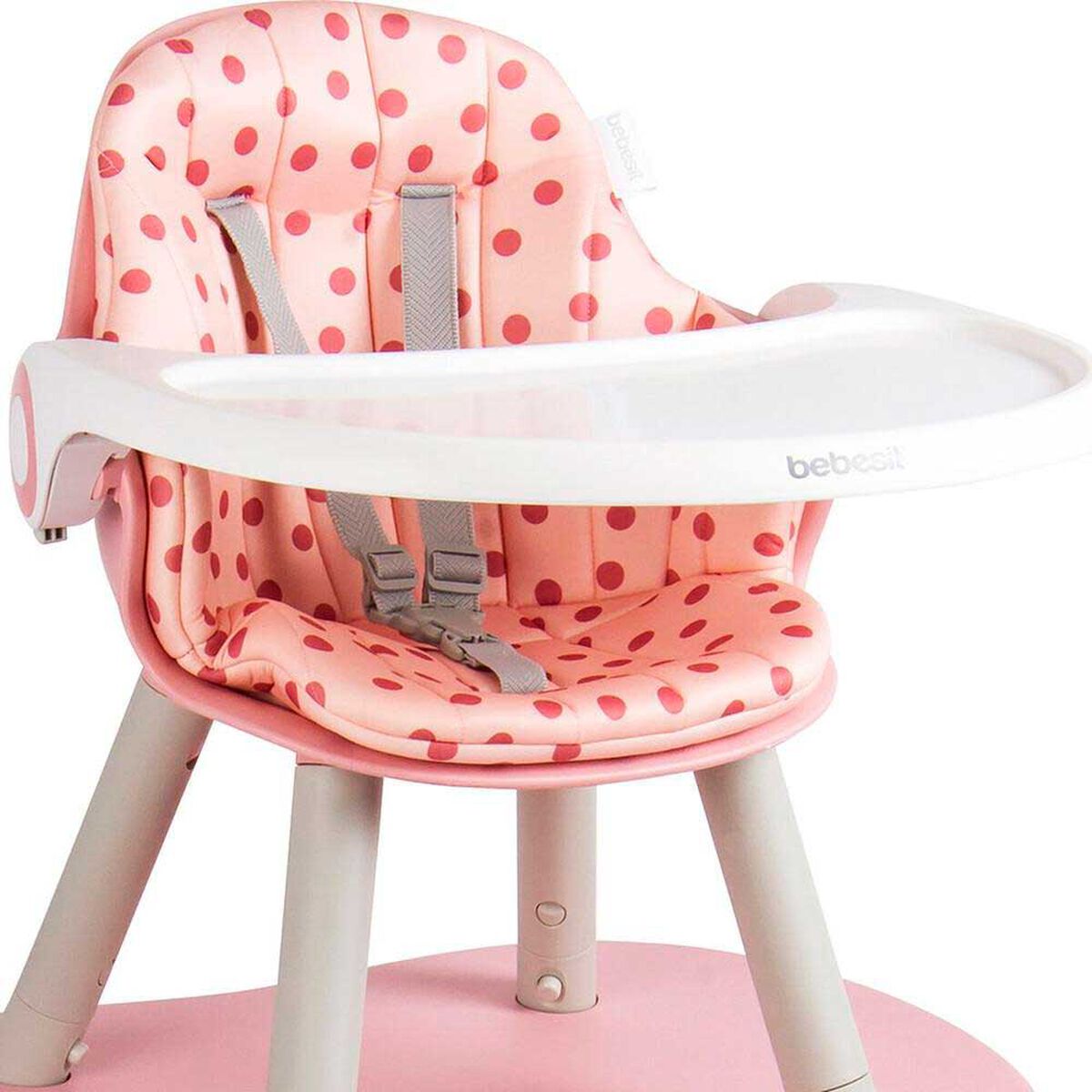 Silla de Comer Bebe Baby Desk 3&1 Rosa Bebesit