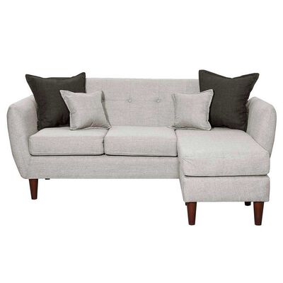 Sofá Seccional Black Factory Huevito 4 Cuerpos Crudo