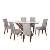 Juego de Comedor Latam Home Merida 6 Sillas Gris