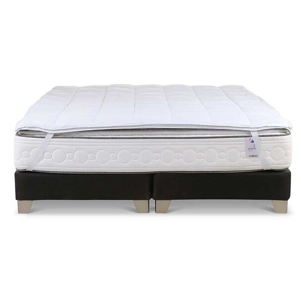 Topper Rosen Súper King Microfibra Blanco