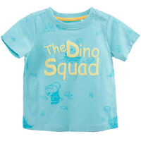 Polera Manga Corta de Algodón Chess Baby Celeste, Grey Mlg