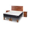 Cama Europea CIC Base Dividida King Premium + Respaldo + Veladores