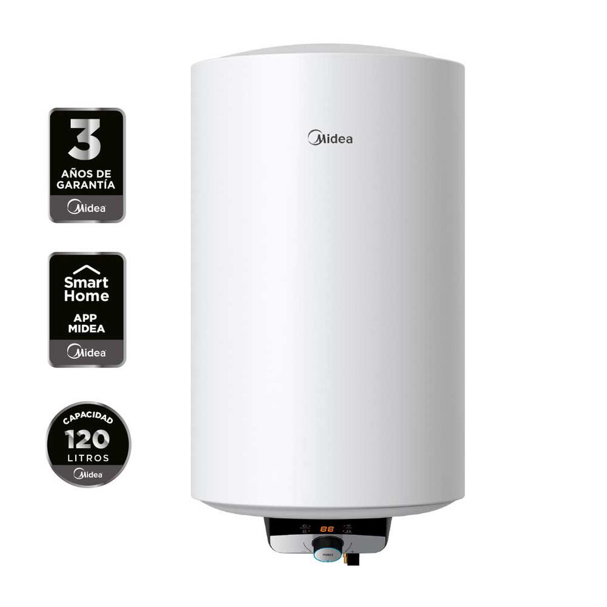 Termo Eléctrico Midea MWH120-15EFG[CL]W 120 lts