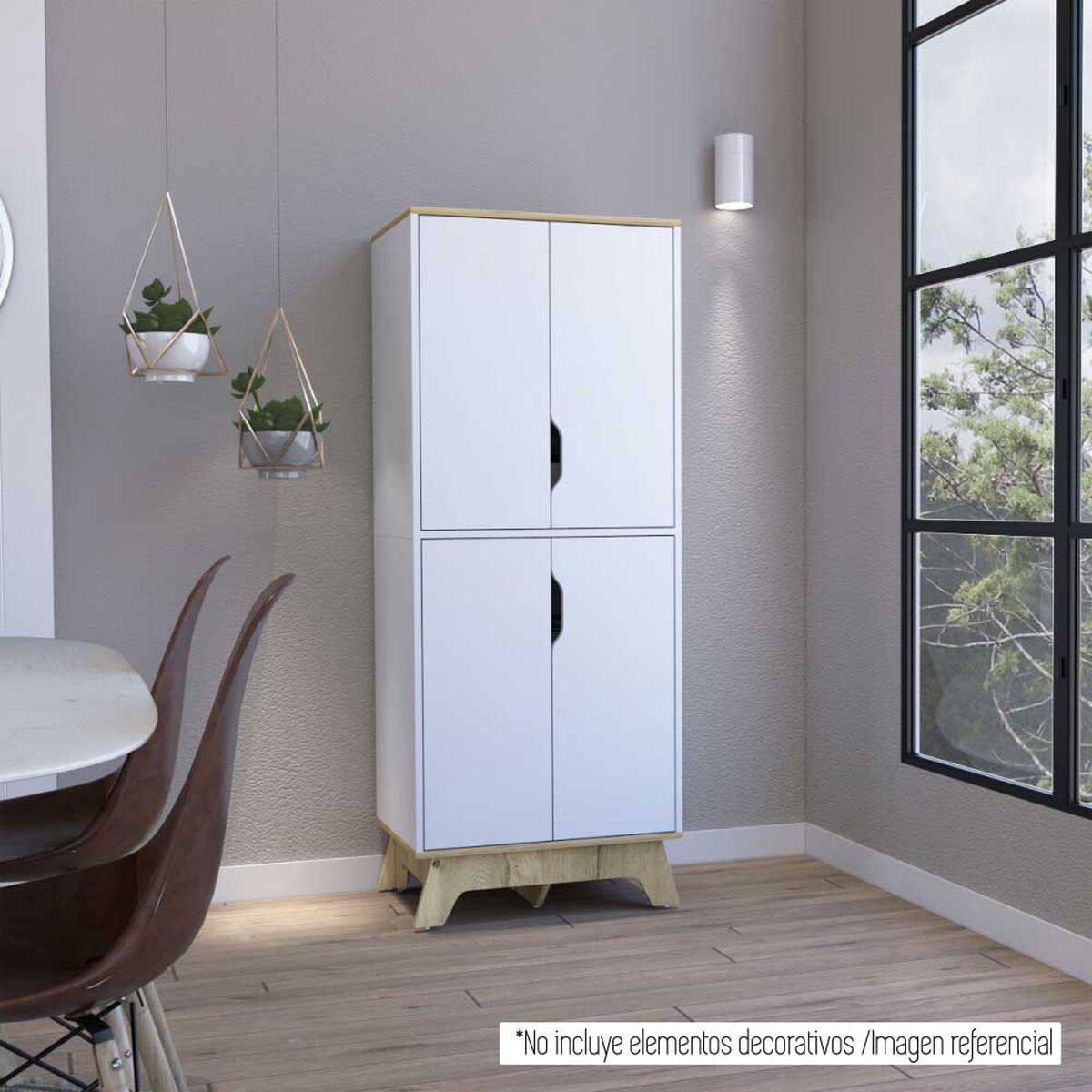 Alacena TuHome 4 Puertas Bi Color Blanco Duna