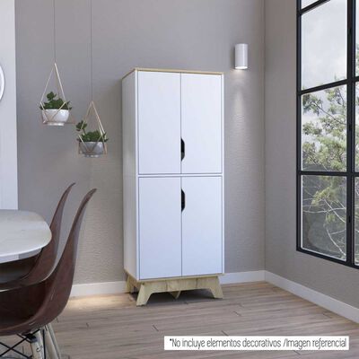 Alacena TuHome 4 Puertas Bi Color Blanco Duna