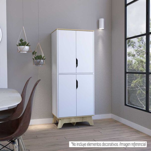 Alacena TuHome 4 Puertas Bi Color Blanco Duna