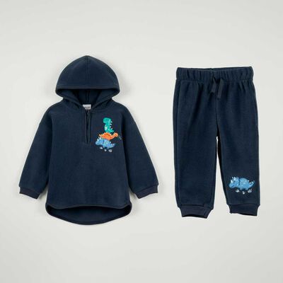 Imagen 1 del producto Conjunto Polerón+Pantalón Polar Chess Baby Azul, Print 1