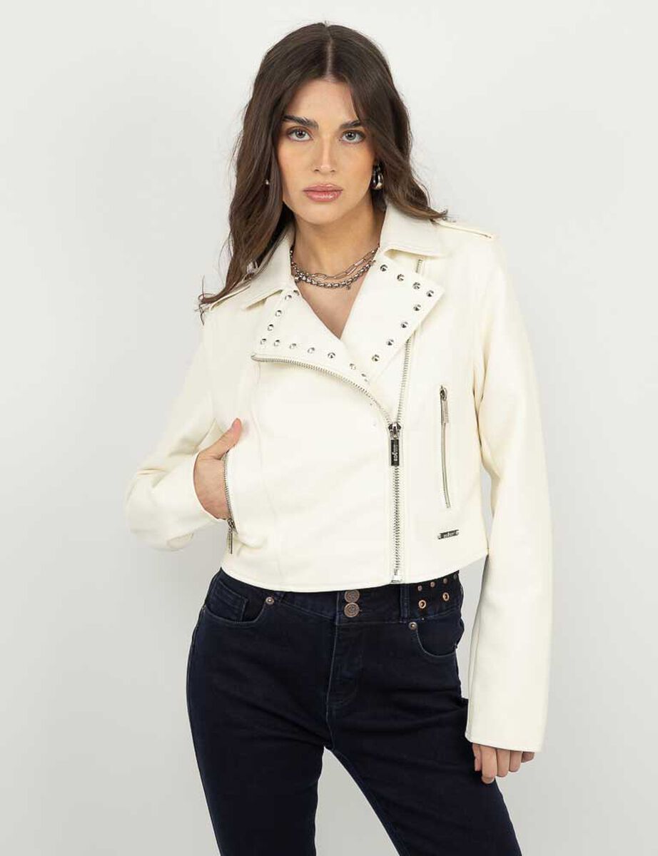 Chaqueta Biker Ecocuero Mujer Soviet