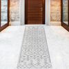 Alfombra de Pasillo Modalfo Florida 70 x 230 cm Blanco