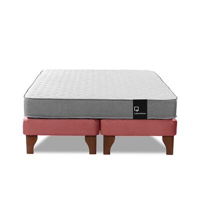 Imagen 2 del producto Cama Europea Latam Home Base Dividida 2 Plazas Zen Best Palo Rosa