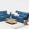 Juego de Living Almore Bel&eacute;n Sof&aacute; 3 Cuerpos + Sof&aacute; 2 Cuerpos Azul
