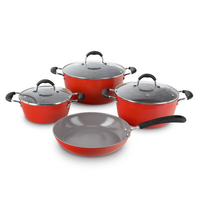 Batería de Cocina Aluminio Forjado Bohlier Venus 7 Piezas