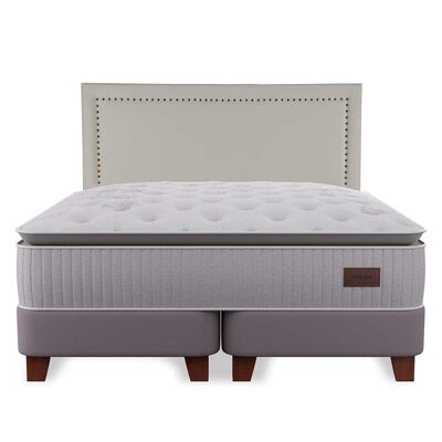 Imagen 2 del producto Cama Europea Flex King Heritage + Respaldo Tachas
