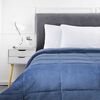 Plumón Coral Sherpa Casanova 2 Plazas Liso Azul