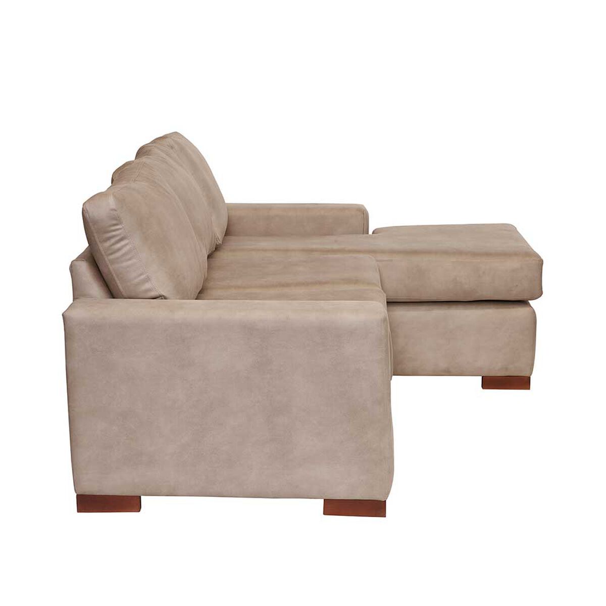 Sof&aacute; Seccional Derecho Latam Home Livorno 3 Cuerpos Beige