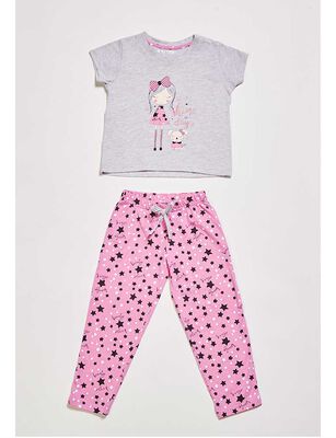 Imagen 1 del producto Pijama de Algodón Niña Kayser Gris