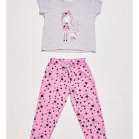 Pijama de Algodón Niña Kayser Gris
